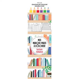 Lecture romance : mes marque-pages à colorier