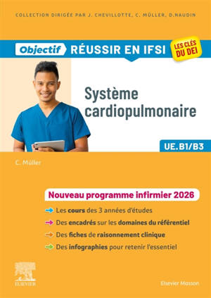 Système cardiopulmonaire, UE B1-B3 : nouveau programme infirmier 2026