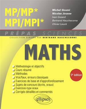 Maths MP, MP*, MPI, MPI*
