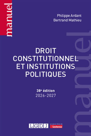 Droit constitutionnel et institutions politiques : 2026-2027
