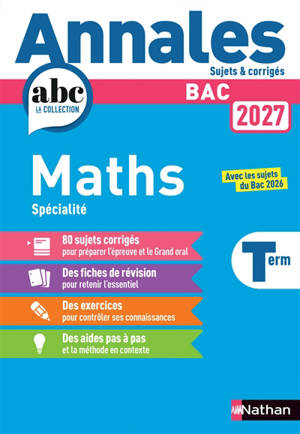 Maths spécialité terminale : bac 2027