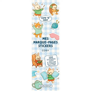 Mes marque page stickers : Cosy