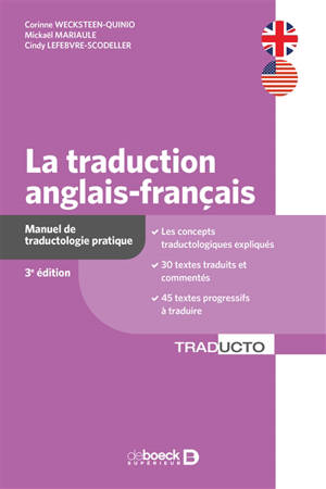 La traduction anglais-français : manuel de traductologie pratique