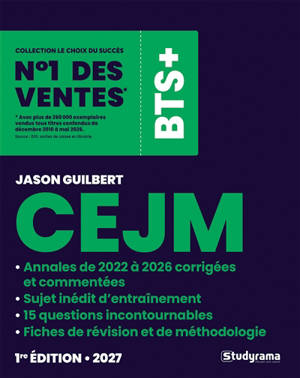 CEJM : annales de 2022 à 2026 corrigées et commentées