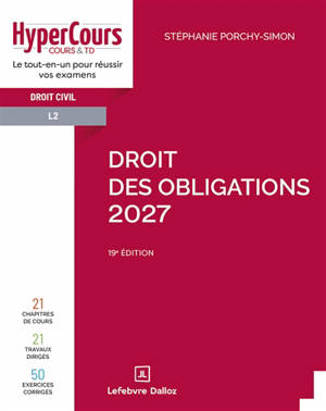 Droit des obligations 2027 : droit civil, L2