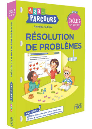 1, 2, 3... parcours, résolution de problèmes CP, CE1, CE2, cycle 2 : programme 2025