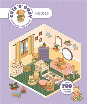 Cute ´n´ Cozy Sticker Therapy : Homes Over 500 reusable stickers !