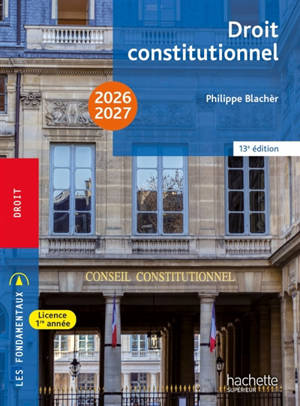 Droit constitutionnel : 2026-2027
