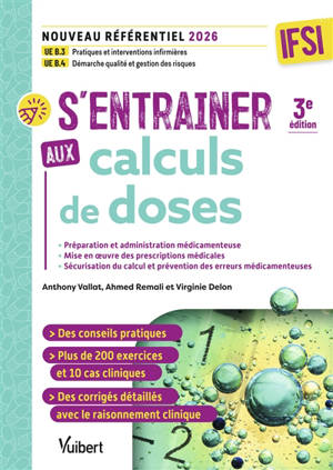 S'entraîner aux calculs de doses : IFSI, nouveau référentiel 2026
