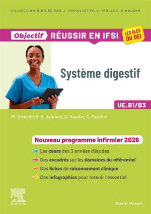 Système digestif : nouveau programme infirmier 2026 : UE.B1-B3