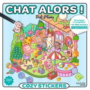 Cozy Stickers Didi Plums (avec pince) : Chat alors !
