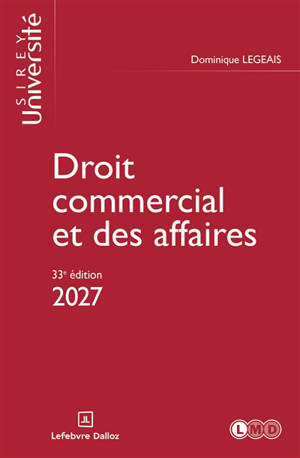 Droit commercial et des affaires : 2027