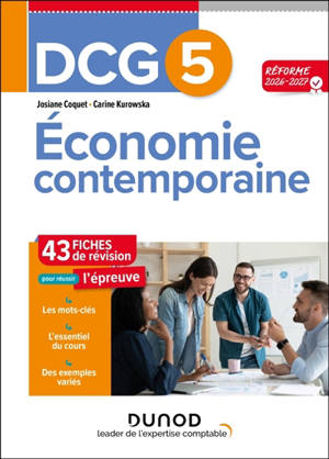 DCG 5, économie contemporaine : 35 fiches de révision pour réussir l'épreuve