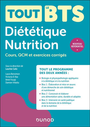 Tout le BTS diététique nutrition
