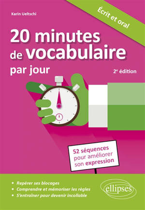 20 minutes de vocabulaire par jour : 50 séquences pour améliorer son expression