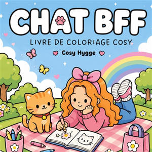 Chat BFF : Livre de coloriage cosy