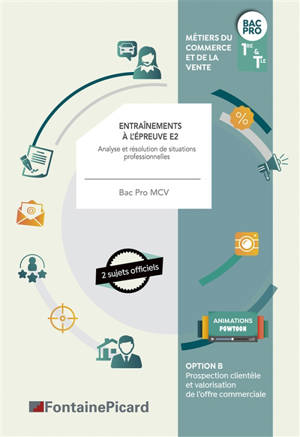 OPTION B BAC PRO METIERS DU COMMERCE ET DE LA VENTE : ENTRAINEMENTS EPREUVE EP2 ANALYSE ET RESOLUTION DE SITUATIONS PROF.