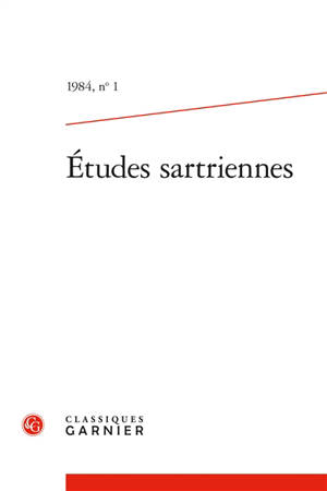 Etudes sartriennes, n° 1. Varia