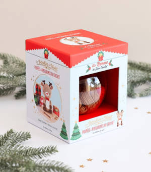 Poupées & amigurumis au crochet : boule de Noël : le renne