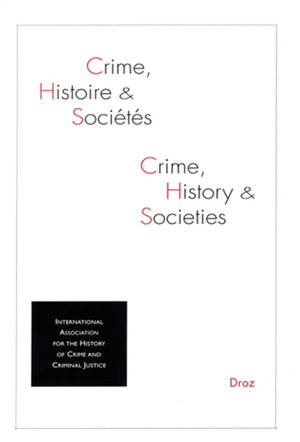 Crime, histoire et sociétés, n° 1 (2026)