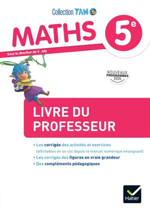 Maths 5e : livre du professeur