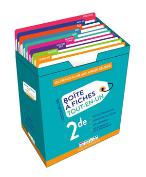 Boîte à fiches tout-en-un 2de : 200 fiches pour une année réussie : 100 % efficace !