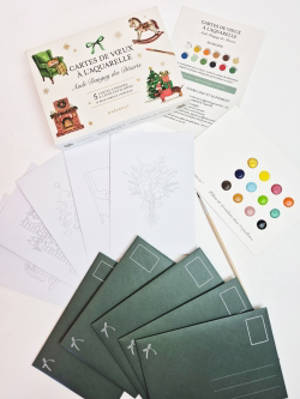 Cartes de voeux à l'aquarelle