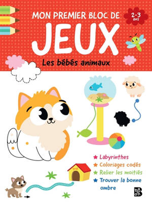 Les bébés animaux : mon premier bloc de jeux 2-3 ans