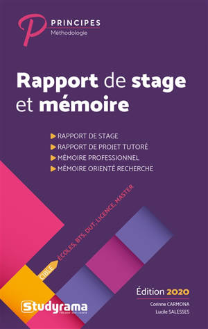 Rapport de stage et mémoire : écoles, BTS, DUT, licence, master