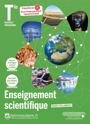 Enseignement scientifique terminale : manuel collaboratif : nouveau programme