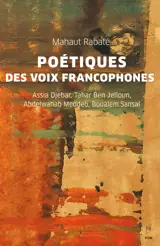 Poétiques des voix francophones