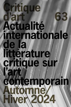Critique d'art 63