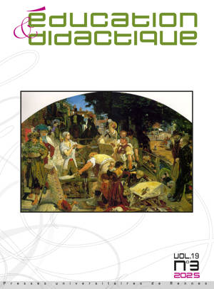 Éducation & Didactique 19/3