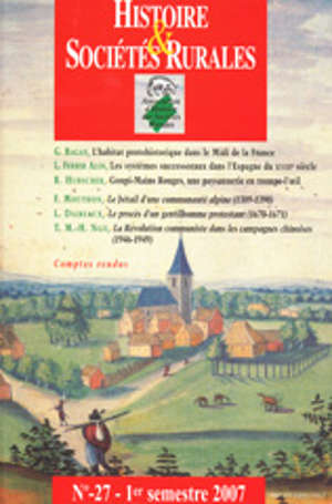 Histoire & Sociétés Rurales 27