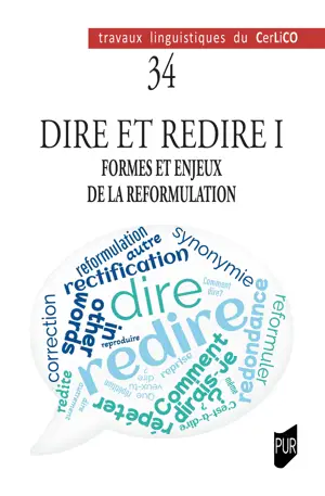 Dire et redire I
