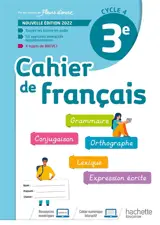 Cahier de français 3e, cycle 4