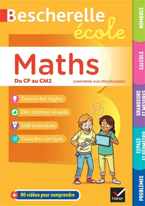 Bescherelle école maths : du CP au CM2 : conforme aux programmes