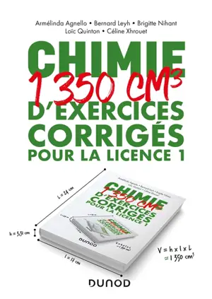 Chimie : 1.350 cm3 d'exercices corrigés pour la licence 1