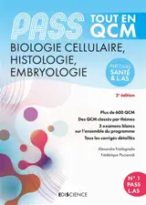 Biologie cellulaire, histologie, embryologie, Pass : tout en QCM : parcours santé & L.AS