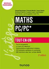 Mathématiques tout-en-un PC, PC* : nouveaux programmes
