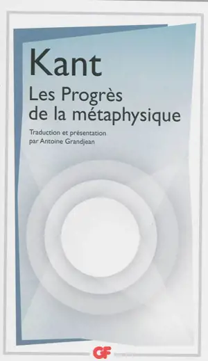 Les progrès de la métaphysique