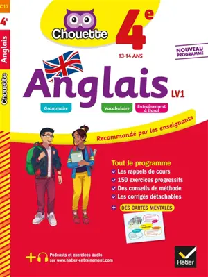 Anglais 4e LV1, 13-14 ans : nouveau programme