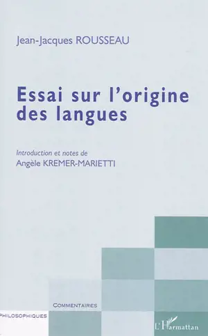 Essai sur l'origine des langues