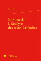 Introduction à l'analyse des textes littéraires