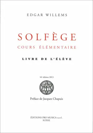 Solfège : cours élémentaire : livre de l'élève