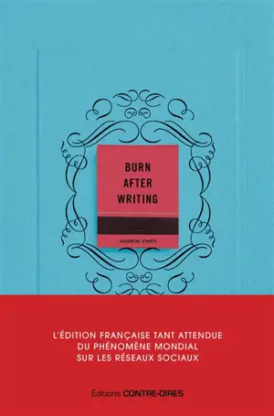 Burn after writing (couverture bleue)