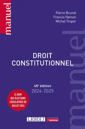 Droit constitutionnel : 2024-2025