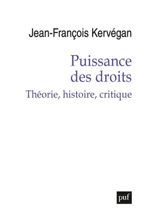 Puissance des droits : théorie, histoire, critique