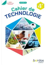 Cahier de technologie, 4e : programme 2025