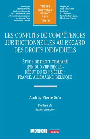 Les conflits de compétences juridictionnelles au regard des droits individuels : étude de droit comparé (fin du XVIIIe siècle-début du XXIe siècle) : France, Allemagne, Belgique